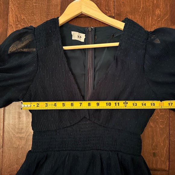 Lulus Forest Dark Green Ruffle Tiered Maxi V Neck Dress Size XSmall Events - Picture 8 of 10